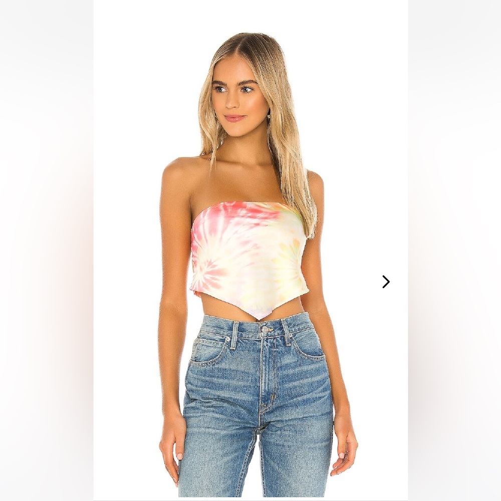 Lovers + Friends Agoura top in pastel tie dye revolve